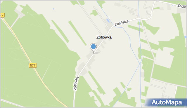 Zofiówka gmina Łąck, Zofiówka, mapa Zofiówka gmina Łąck