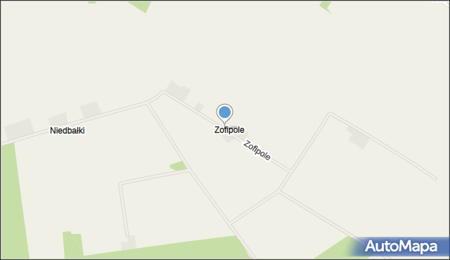 Zofipole gmina Annopol, Zofipole, mapa Zofipole gmina Annopol