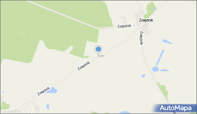 Żołędnik, Żołędnik, mapa Żołędnik