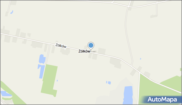 Żółków gmina Żerków, Żółków, mapa Żółków gmina Żerków