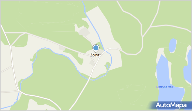 Żołna, Żołna, mapa Żołna