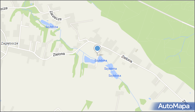 Czaniec, Źródlana, mapa Czaniec