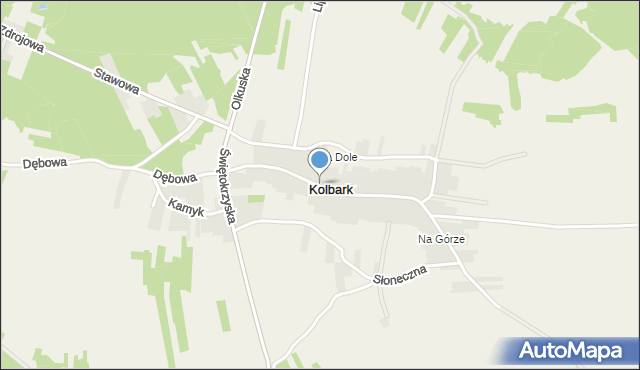 Kolbark, Źródlana, mapa Kolbark