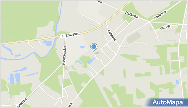 Skwierzyna, Źródlana, mapa Skwierzyna