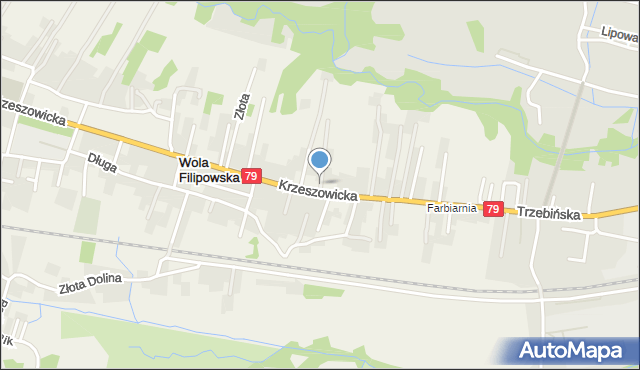 Wola Filipowska, Źródlana, mapa Wola Filipowska