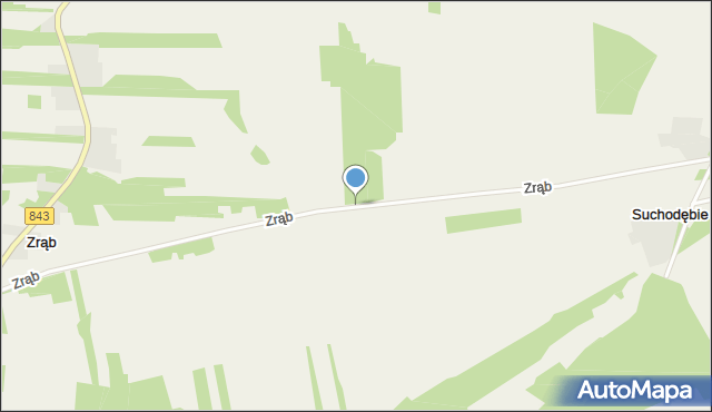 Zrąb, Zrąb, mapa Zrąb