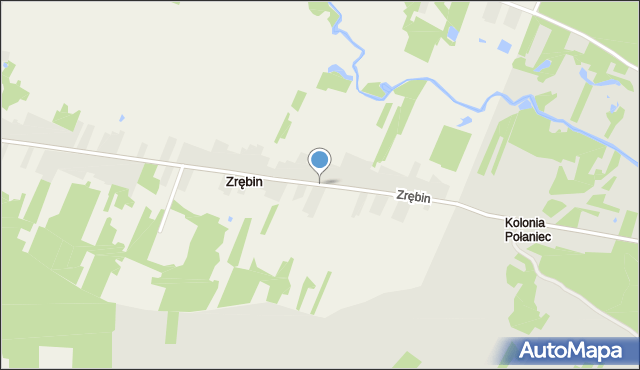 Zrębin, Zrębin, mapa Zrębin