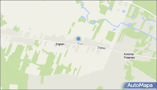 Zrębin, Zrębin, mapa Zrębin