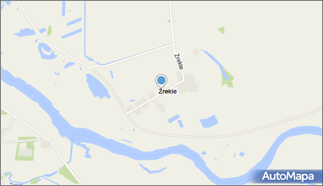 Żrekie, Żrekie, mapa Żrekie