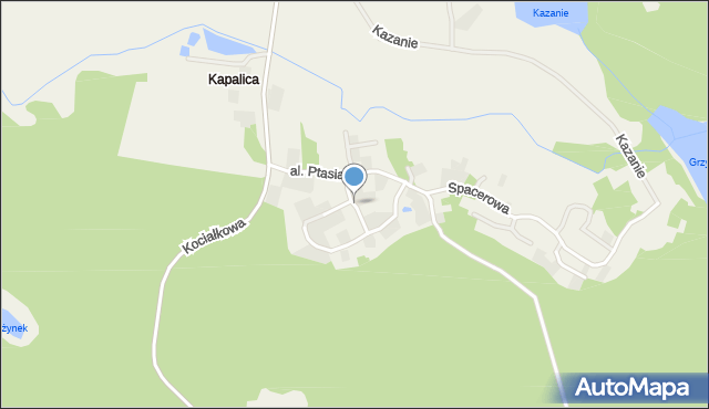 Kapalica, Żurawia, mapa Kapalica