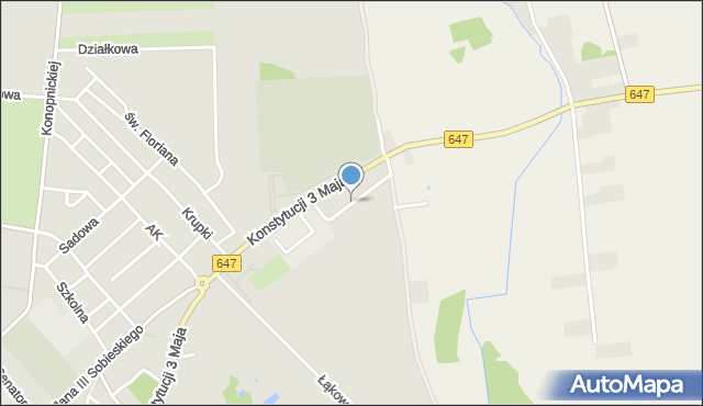 Kolno, Żurawia, mapa Kolno