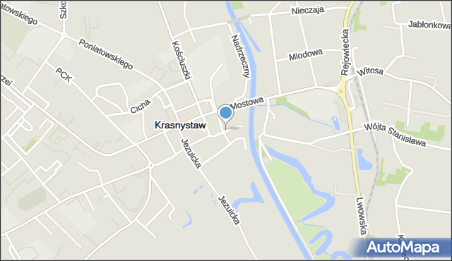 Krasnystaw, Żurka, mapa Krasnystaw