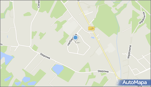 Szczecin, Żurawinowa, mapa Szczecina