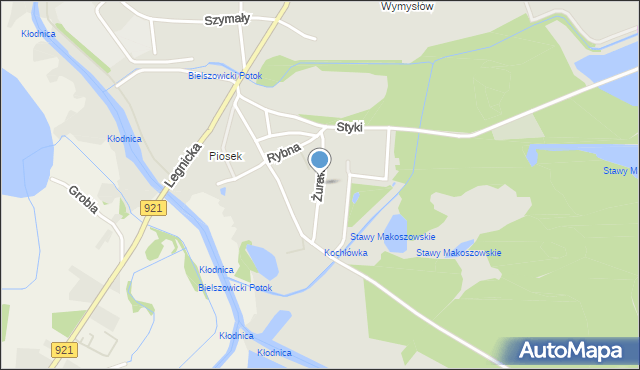 Zabrze, Żurawia, mapa Zabrza