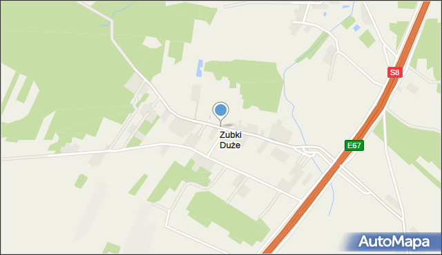 Zubki Duże, Zubki Duże, mapa Zubki Duże