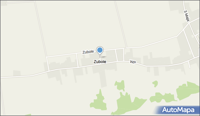 Zubole, Zubole, mapa Zubole