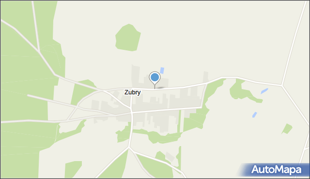 Zubry, Zubry, mapa Zubry