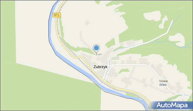 Zubrzyk, Zubrzyk, mapa Zubrzyk