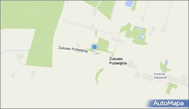 Żukowo Poświętne, Żukowo Poświętne, mapa Żukowo Poświętne