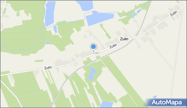 Żulin gmina Łopiennik Górny, Żulin, mapa Żulin gmina Łopiennik Górny