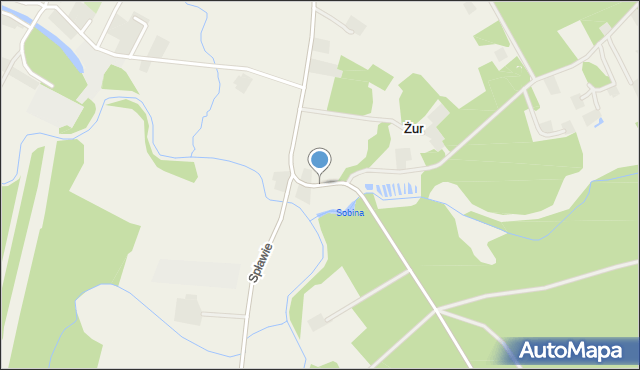 Żur, Żur, mapa Żur