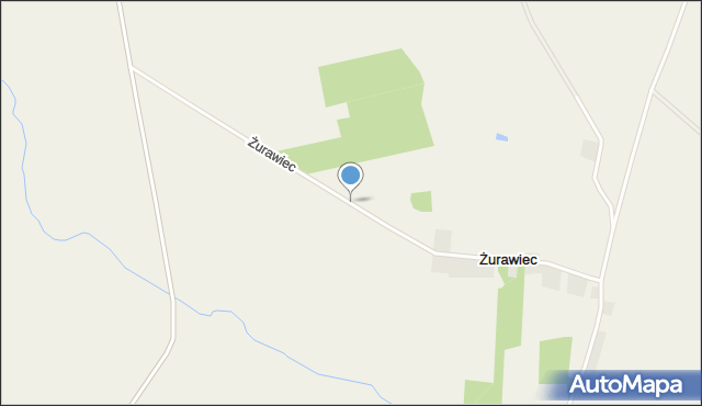 Żurawiec gmina Brodnica, Żurawiec, mapa Żurawiec gmina Brodnica