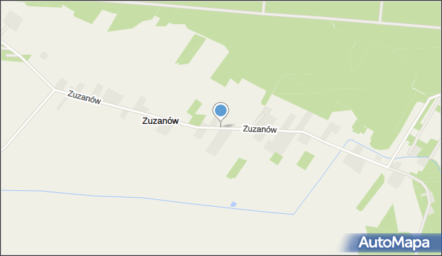 Zuzanów, Zuzanów, mapa Zuzanów