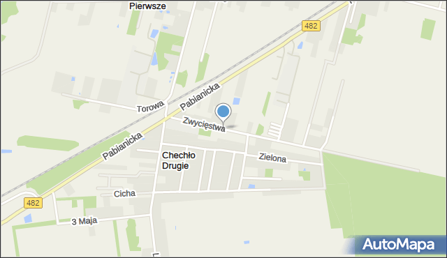 Chechło Drugie, Zwycięstwa, mapa Chechło Drugie