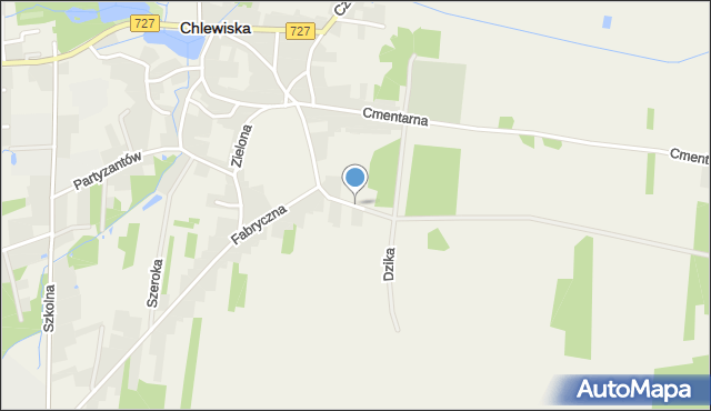 Chlewiska powiat szydłowiecki, Żwirowa, mapa Chlewiska powiat szydłowiecki