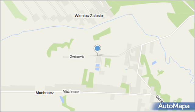 Machnacz gmina Brześć Kujawski, Żwirowa, mapa Machnacz gmina Brześć Kujawski
