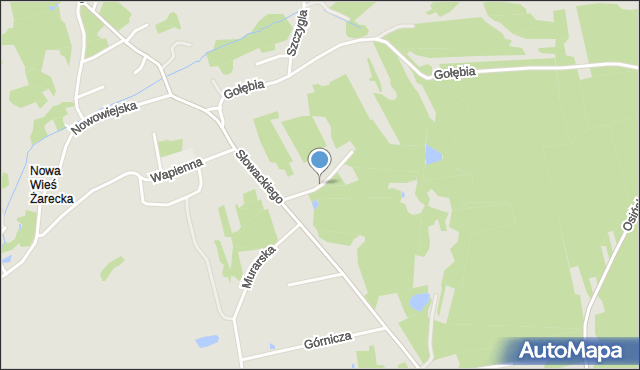 Myszków, Żwirowa, mapa Myszków