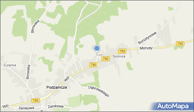 Podzamcze gmina Ogrodzieniec, Zwycięstwa, mapa Podzamcze gmina Ogrodzieniec