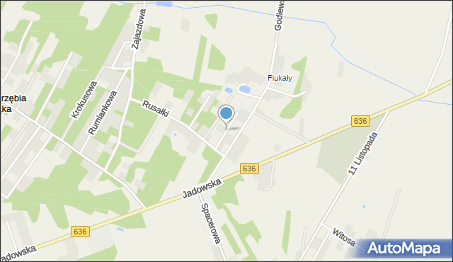 Postoliska, Żwirowa, mapa Postoliska