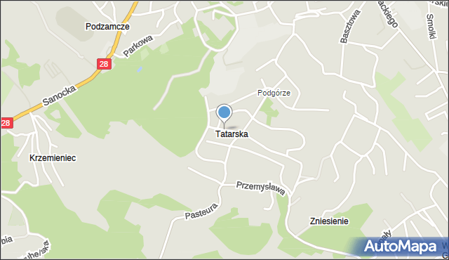 Przemyśl, Żwirowa, mapa Przemyśla