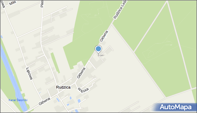 Rudzica gmina Kramsk, Żwirowa, mapa Rudzica gmina Kramsk