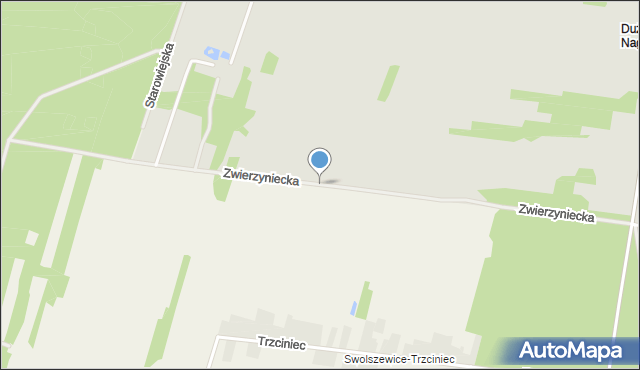 Tomaszów Mazowiecki, Zwierzyniecka, mapa Tomaszów Mazowiecki