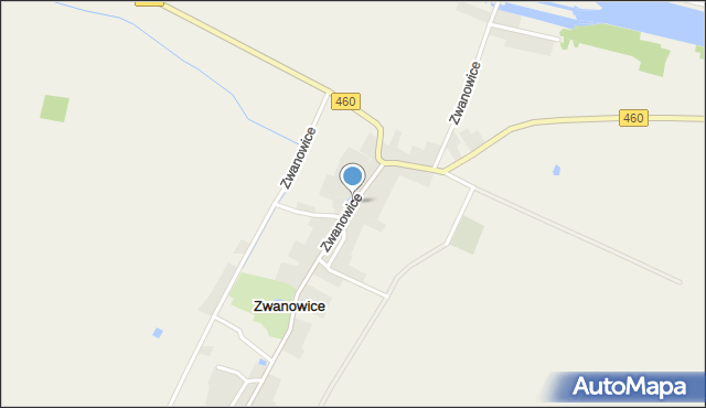 Zwanowice gmina Skarbimierz, Zwanowice, mapa Zwanowice gmina Skarbimierz
