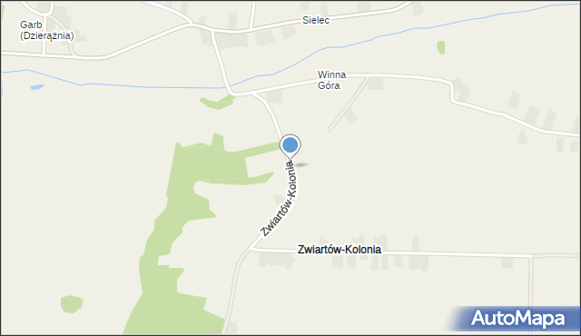 Zwiartów-Kolonia, Zwiartów-Kolonia, mapa Zwiartów-Kolonia