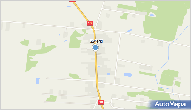 Zwierki, Zwierki, mapa Zwierki