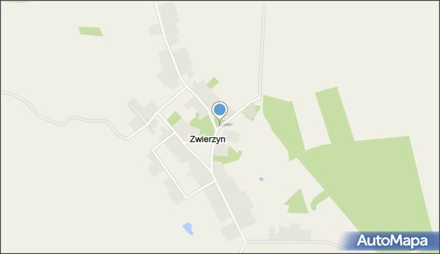 Zwierzyn gmina Choszczno, Zwierzyn, mapa Zwierzyn gmina Choszczno