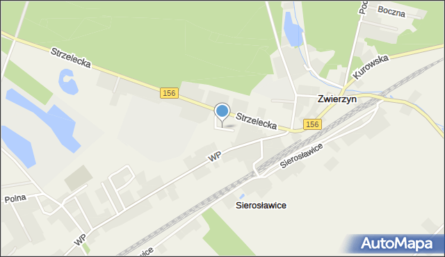 Zwierzyn powiat strzelecko-drezdenecki, Zwierzyn, mapa Zwierzyn powiat strzelecko-drezdenecki