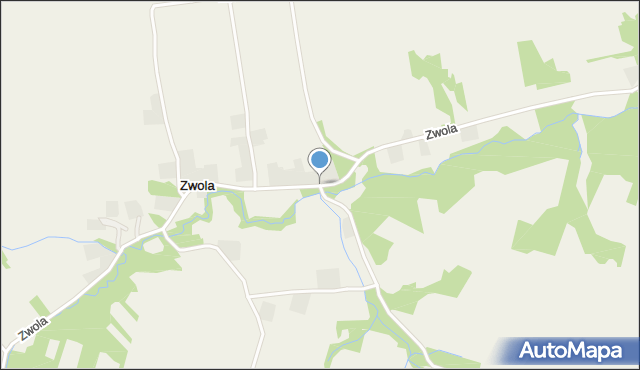 Zwola gmina Sadowie, Zwola, mapa Zwola gmina Sadowie