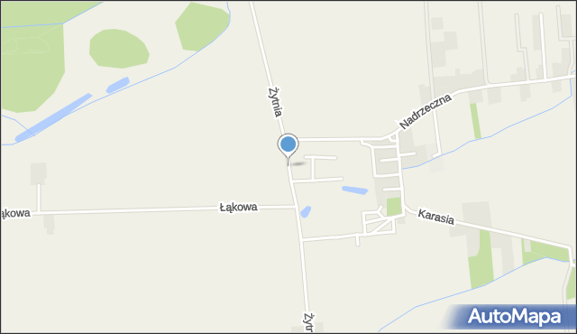 Kosów gmina Lesznowola, Żytnia, mapa Kosów gmina Lesznowola