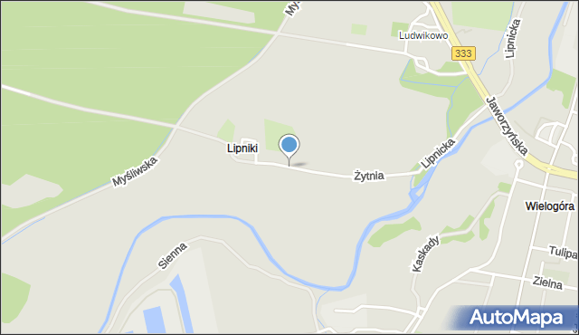 Legnica, Żytnia, mapa Legnicy