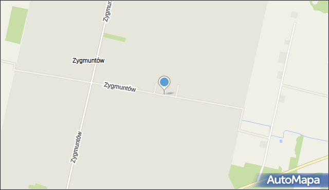 Lututów, Zygmuntów, mapa Lututów