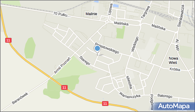 Pleszew, Zygmunta Augusta, mapa Pleszew