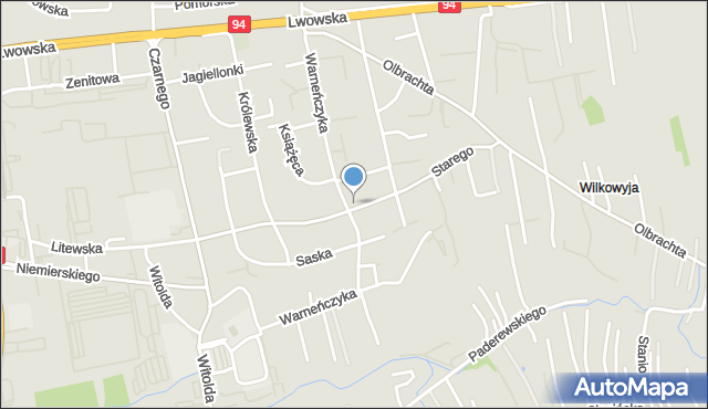 Rzeszów, Zygmunta I Starego, mapa Rzeszów