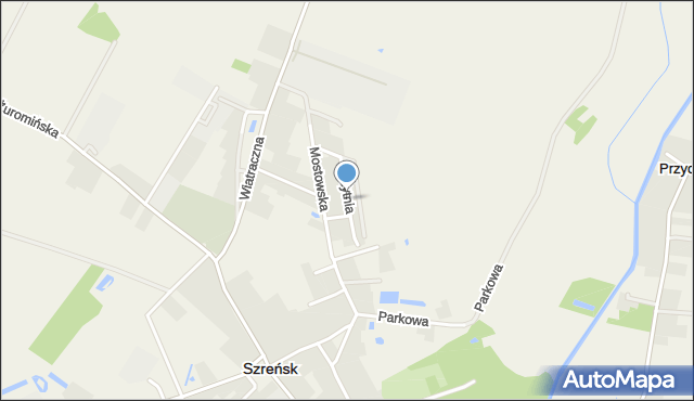 Szreńsk, Żytnia, mapa Szreńsk