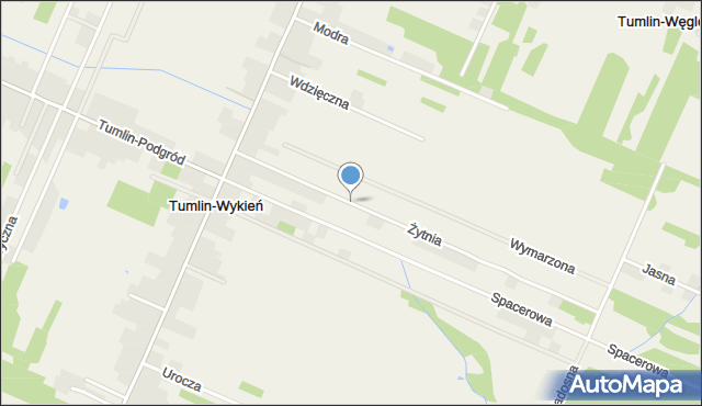 Tumlin-Wykień, Żytnia, mapa Tumlin-Wykień