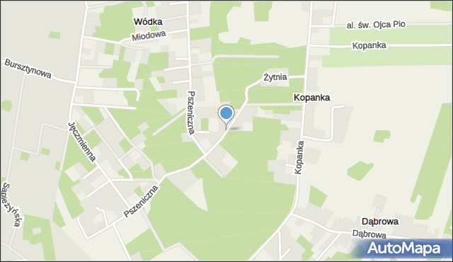 Wódka gmina Nowosolna, Żytnia, mapa Wódka gmina Nowosolna